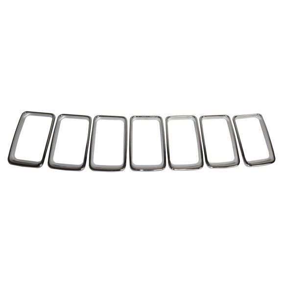 Crown Automotive Chrome Grille Inserts Crown Automotive 68227779AA Chrome Grille Inserts for 14-16 Jeep Grand Cherokee WK