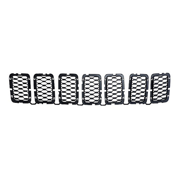 Crown Automotive Black Grille Inserts Crown Automotive 68317863AA Black Grille Inserts for 16-20 Jeep Grand Cherokee WK