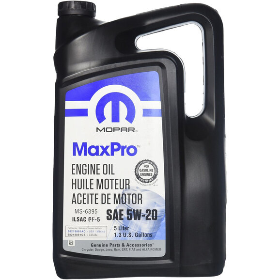 Mopar 5W20 Engine Oil Mopar 68518203AA 5W20 Engine Oil