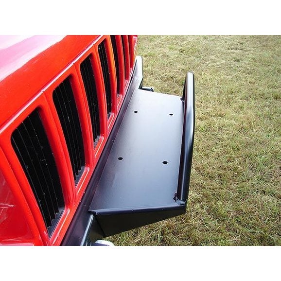 Rock Hard 4X4 Front Bumper Winch Plate Rock Hard 4X4 RH1015-A Front Bumper Winch Plate for 84-01 Jeep Cherokee XJ