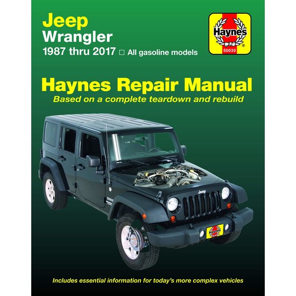 Haynes Manuals 50030  for 87-17 Jeep Wrangler YJ, TJ, JK & Unlimited