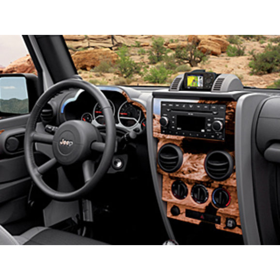 Mopar 82210616 Interior Trim Appliques in Red Rock for 07-10 Jeep Wrangler  Unlimited JK 4 Door with Manual Windows | Quadratec