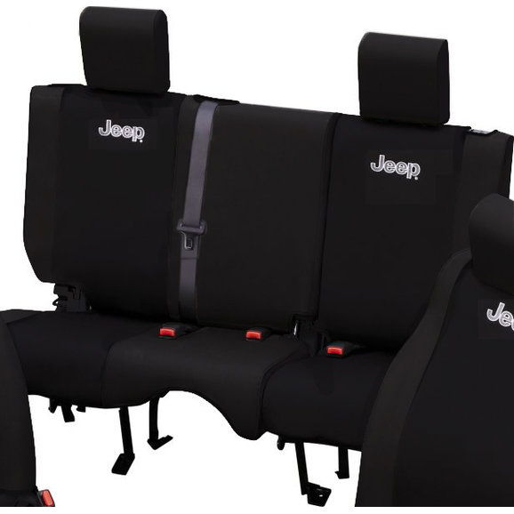 Mopar Jeep Logo Rear Seat Cover For 07 10 Wrangler Jk 2 Mopar Jeep Logo Rear Seat Cover For 07 10 Wrangler Jk 2 Door Quadratec