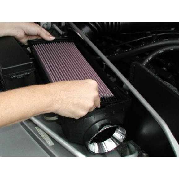 K&N HiVolume Cold Air Kit with Replacement Air Filter for 9706 Jeep