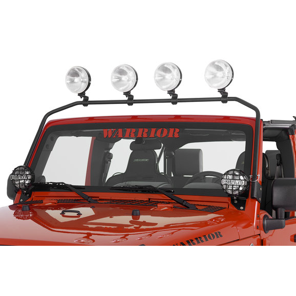 Warrior Products Safari Sport Front Light Bar Warrior Products 869 Safari Sport Front Light Bar for 07-18 Jeep Wrangler JK