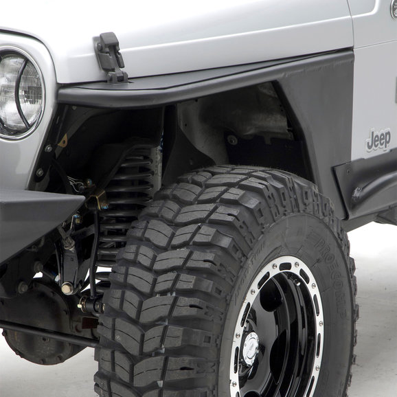 Smittybilt Front XRC Tube Fenders without Flare in Textured Black Smittybilt Front XRC Tube Fenders without Flare in Textured Black for 97-06 Jeep Wrangler TJ