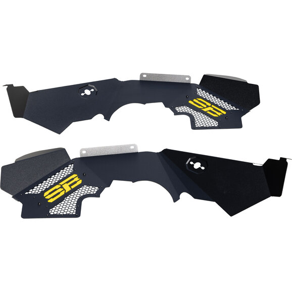 Smittybilt Front Aluminum Inner Fender Liners Smittybilt SB76984 Front Aluminum Inner Fender Liners for 07-18 Jeep Wrangler JK