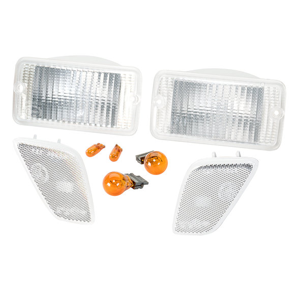 Crown Automotive Rt28015 Clear Corner Turn Signal Lens Kit For 97 Crown Automotive Rt28015 Clear Corner Turn Signal Lens Kit For 97 06 Jeep Wrangler