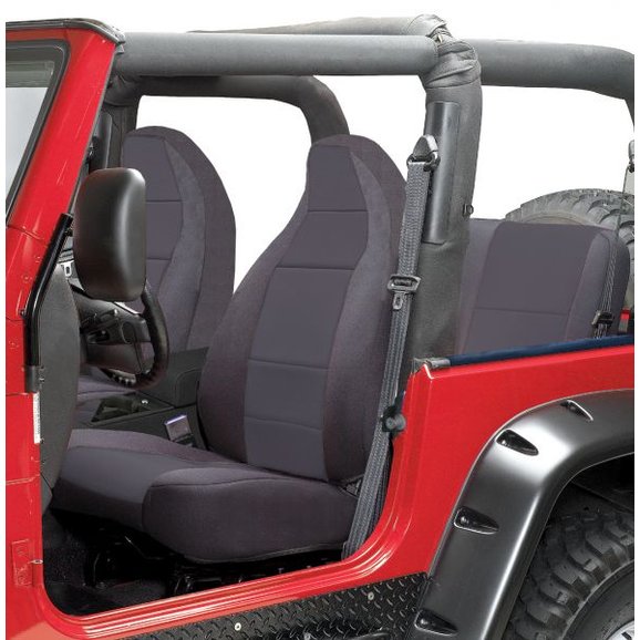 Coverking Front Seat Covers for 7686 Jeep CJ5, CJ7 & CJ8 with High