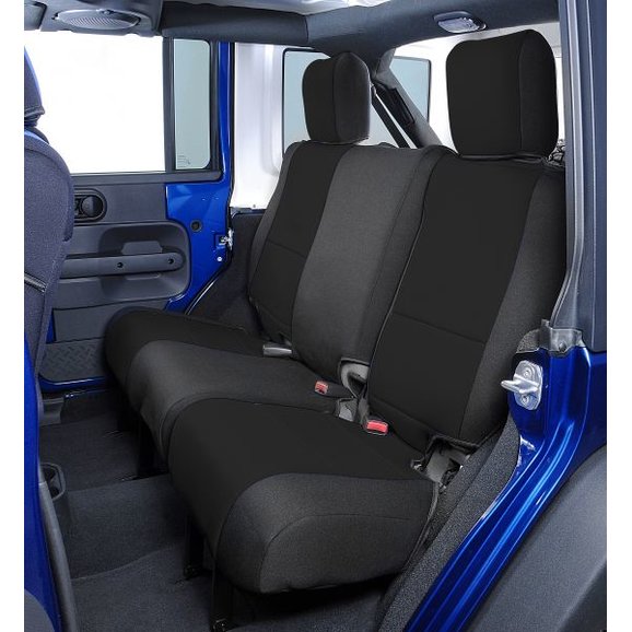 Coverking Custom Rear Seat Covers for 2007 Jeep Wrangler Unlimited JK 4 Door  | Quadratec