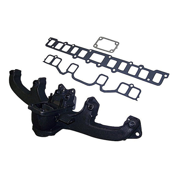 Crown Automotive Exhaust Manifold Kit Crown Automotive 8124999K Exhaust Manifold Kit for 72-79 Jeep CJ, SJ and J-Series with 6 Cylinder Engine