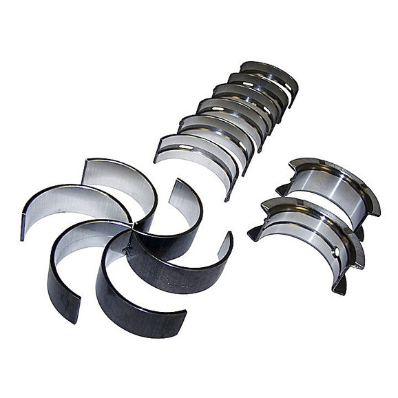 Crown Automotive Crankshaft Main Bearing Set Crown Automotive 8133254K6 Crankshaft Main Bearing Set for 65-90 Jeep CJ & Wrangler YJ; 87-90 Cherokee XJ & Comanche MJ and 71-86 SJ & J-Series with 6 Cylinder Engine