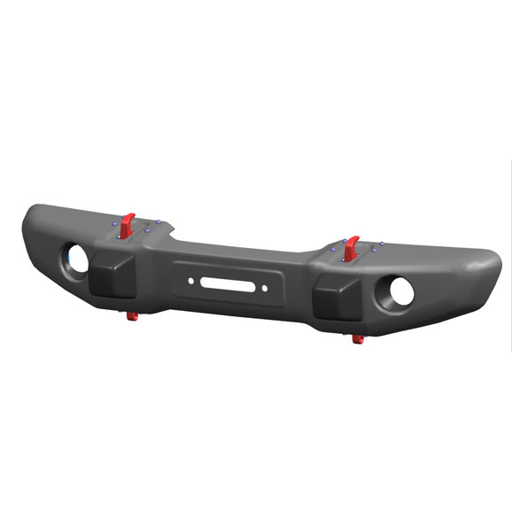 Mopar Rubicon Offroad Bumper Mopar 82215691AD Rubicon Offroad Bumper for 18-26 Jeep Wrangler JL and Gladiator JT