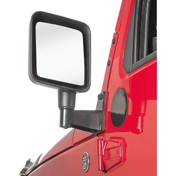 Crown Automotive Mirror Relocation Bracket in Black Crown Automotive RT30016 Mirror Relocation Bracket in Black for 07-18 Jeep Wrangler JK