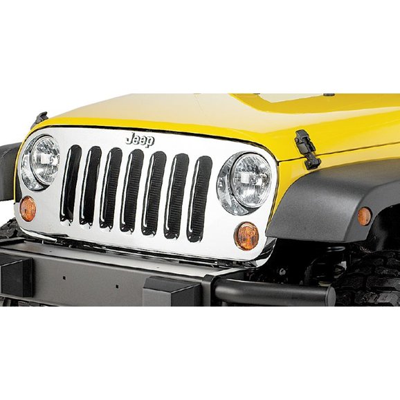 Mopar 82210558AC Chrome Grille for 07-18 Jeep Wrangler JK | Quadratec