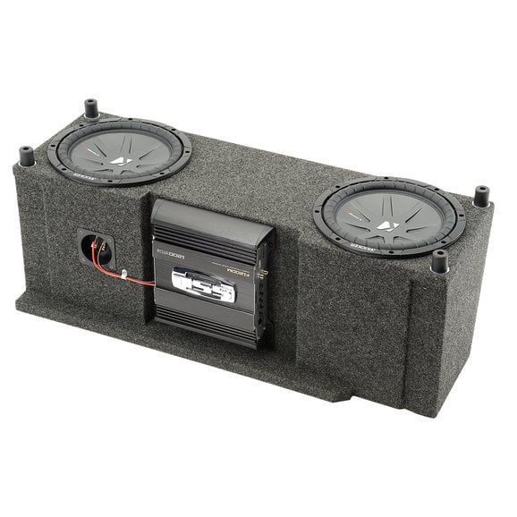 Quadratec Custom Rear Dual Subwoofer Kit with 10" Kicker CompVR Subwoofers Quadratec Custom Rear Dual Subwoofer Kit with 10" Kicker CompVR Subwoofers for 87-06 Jeep Wrangler YJ & TJ
