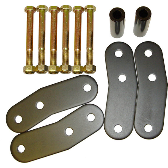 Rugged Ridge 1" Heavy Duty Rear Shackle Kit Rugged Ridge 18265.17 1" Heavy Duty Rear Shackle Kit for 87-95 Jeep Wrangler YJ