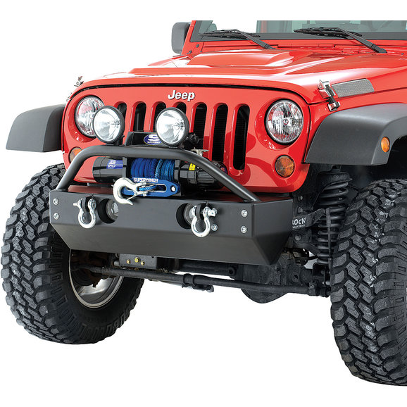 Rock Hard 4X4 Shorty Front Bumper with Fog Light Cutouts Rock Hard 4X4 Shorty Front Bumper with Fog Light Cutouts for 07-18 Jeep Wrangler JK