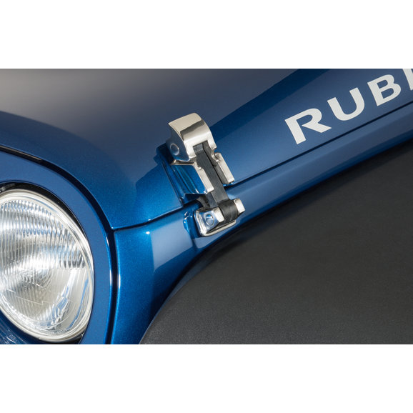 Rampage Products Hood Catch Kit in Polished Stainless Rampage Products 74335 Hood Catch Kit in Polished Stainless for 07-18 Jeep Wrangler JK