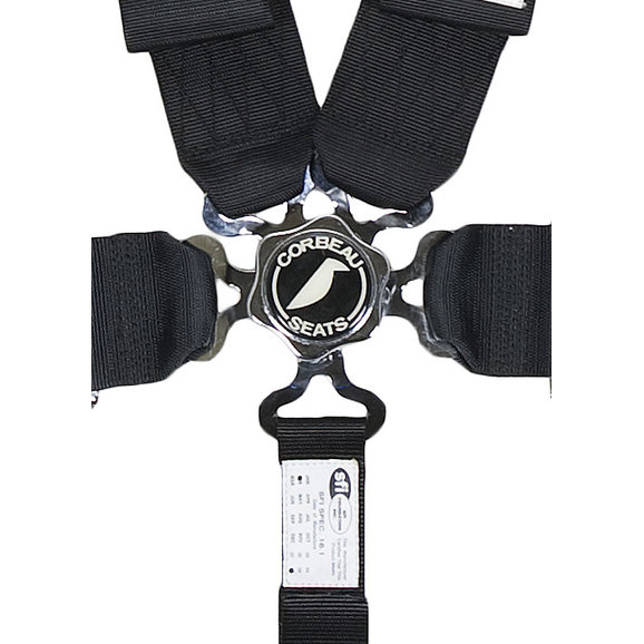 Corbeau 5 Point 3 Camlock Harness Belts Black 53001B