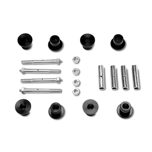 Warrior Products Replacement Greasable Bushing Kit Warrior Products 1803A Replacement Greasable Bushing Kit for 87-95 Jeep Wrangler YJ with SR-180-3 Shackle Reversal System