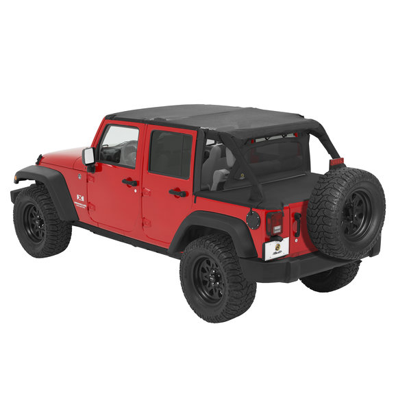 Bestop Duster & Windjammer in Black Diamond with Mesh Safari Bikini Bestop  Duster & Windjammer in Black Diamond with Mesh Safari Bikini for 07-09 Jeep Wrangler Unlimited JK 4 Door