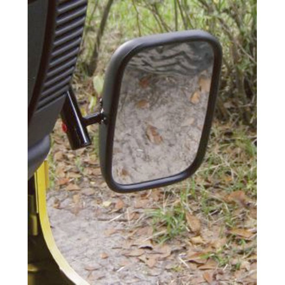 American Outlaw BLK002072 Black Mirrors for 76-18 Jeep CJ and