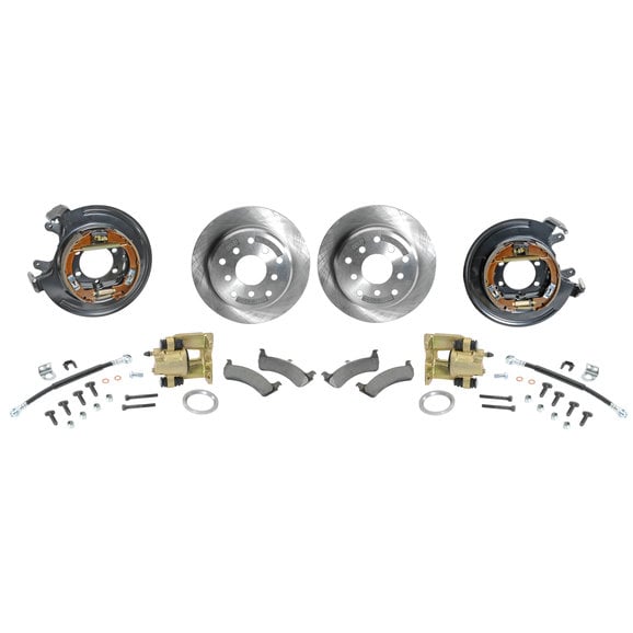 Teraflex Rear Disc Brake Kit Teraflex 4354410 Rear Disc Brake Kit for 87-90 Jeep Wrangler YJ and 84-90 Cherokee XJ