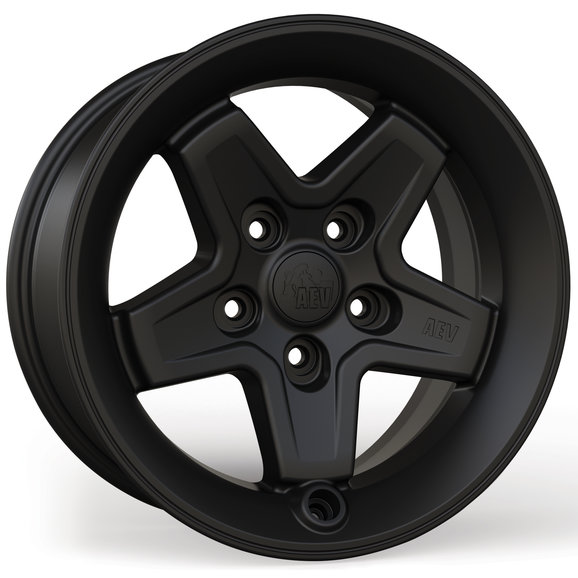 AEV Pintler Wheel in Matte Black AEV 20402034AA Pintler Wheel in Matte Black for 18-19 Jeep Wrangler JL