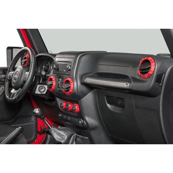 AJT Design Impact Climate Control Knob & Vent Trim Kit AJT Design Impact Climate Control Knob & Vent Trim Kit for 11-18 Jeep Wrangler JK