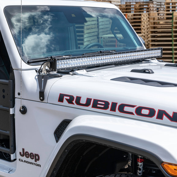 Aries Windshield 50" Light Bar & Brackets Aries 15011306 Windshield 50" Light Bar & Brackets for Jeep Wrangler 18-19 JL & 2020 Gladiator JT