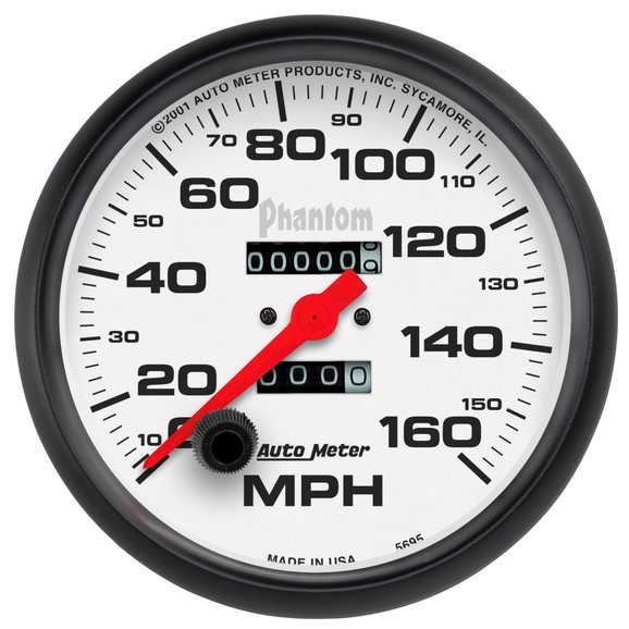 Auto Meter Autometer 5" Mechanical Speedometer 160 mph Auto Meter 5895 Autometer 5" Mechanical Speedometer 160 mph