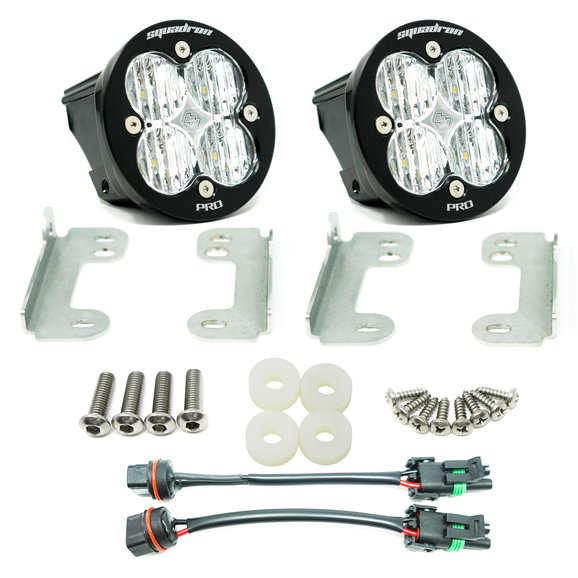 Baja Designs Squadron-R PRO LED Fog Pocket Light Kit Baja Designs 447071 Squadron-R PRO LED Fog Pocket Light Kit for 18-21 Jeep Wrangler JL Sahara and Gladiator JT Overland
