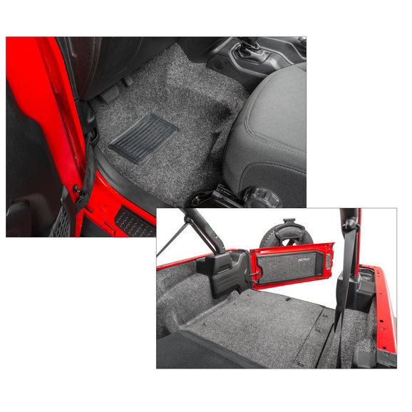 Bedrug Premium Carpeted Front & Rear Floor Liner Kit Bedrug Premium Carpeted Front & Rear Floor Liner Kit for 18-20 Jeep Wrangler JL Unlimited