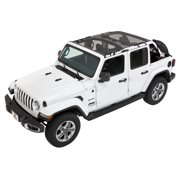 Bestop Sun Bikini Extended Mesh Top Bestop 52411-11 Sun Bikini Extended Mesh Top for 18-19 Jeep Wrangler JL Unlimited 4-Door