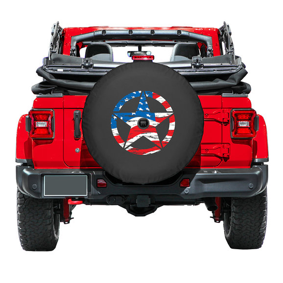 Boomerang Enterprises Distressed Star Logo Tire Cover Boomerang Enterprises Distressed Star Logo Tire Cover for 18-19 Jeep Wrangler JL