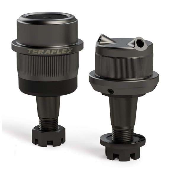 Teraflex Heavy Duty Ball Joint Pair with Knurling Teraflex 3440020 Heavy Duty Ball Joint Pair with Knurling for 99-18 Jeep Wrangler JK, Wrangler Unlimited JK & Grand Cherokee WJ