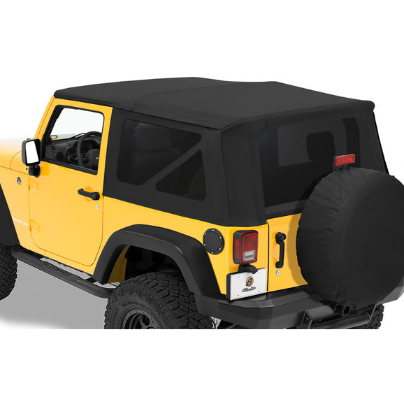 Bestop Tinted Window Kit Bestop 58134-35 Tinted Window Kit for 11-18 Jeep Wrangler JK 2 Door with Factory Softtop or Sailcloth Replace-a-top