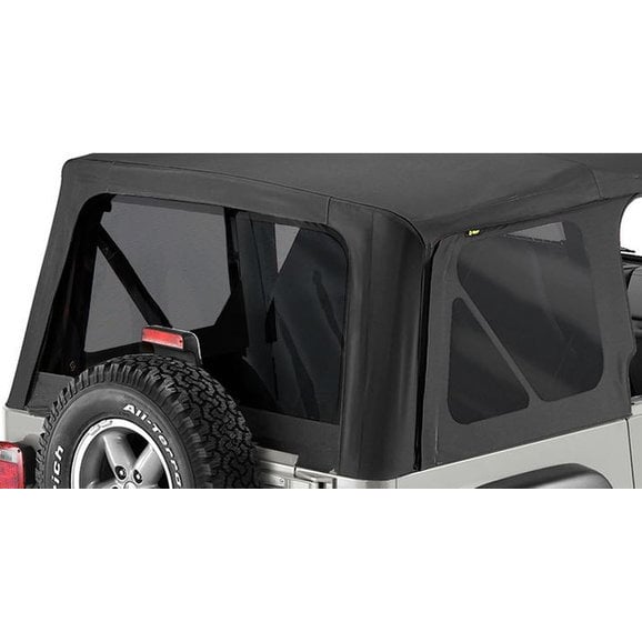 Bestop 58128-35 Tinted Window Kit in Black Diamond for 03-06 Jeep Wrangler  TJ Factory Original Soft Top, Replace-a-top & Supertop NX