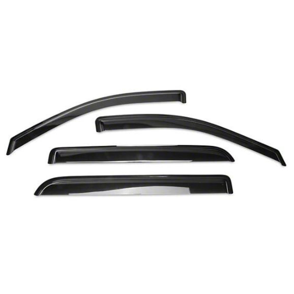 Black Horse 141670 Smoke Rain Guard 4 Pack