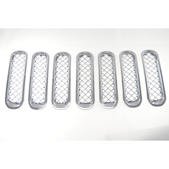 Black Horse Offroad BH-ABS414 Chrome ABS Plastic Mesh Grille