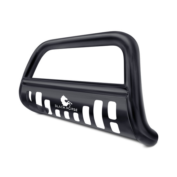 Black Horse Offroad 3" Bull Bar in Black with Black Skid Plate Black Horse Offroad BBJPWRA-SP 3" Bull Bar in Black with Black Skid Plate for 07-09 Jeep Wrangler JK