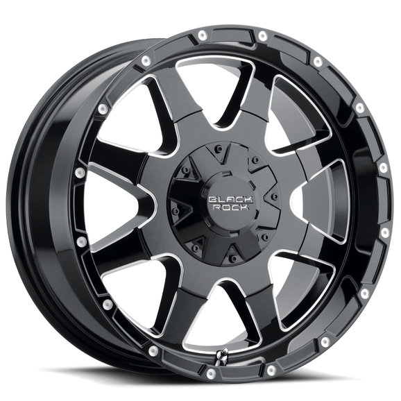 Black Rock Series 904B Fury I Wheel Black Rock Series 904B Fury I Wheel for 07-20 Jeep Wrangler JL, JK & Gladiator JT