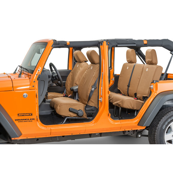 Covercraft Carhartt Front SeatSaver Seat Protector for 07 18 Jeep Wrangler JK Quadratec