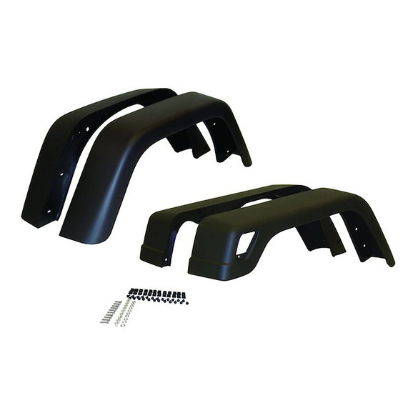 Crown Automotive Extended Fender Flare Set Crown Automotive 55254918K7 Extended Fender Flare Set for 97-06 Jeep Wrangler TJ & Unlimited