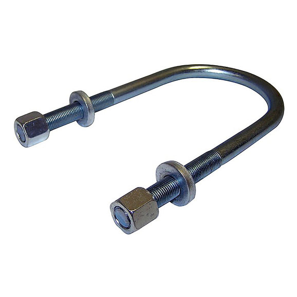 Crown Automotive Front Leaf Spring U-Bolt Kit Crown Automotive 8130370HD Front Leaf Spring U-Bolt Kit for 55-95 Jeep CJ Series & Wrangler YJ