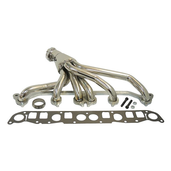 Crown Automotive Stainless Steel Header Kit Crown Automotive RT36001 Stainless Steel Header Kit for 91-99 Jeep Wrangler YJ & TJ; 91-99 Cherokee XJ & Comanche MJ and 93-98 Grand Cherokee ZJ with 4.0L Engine