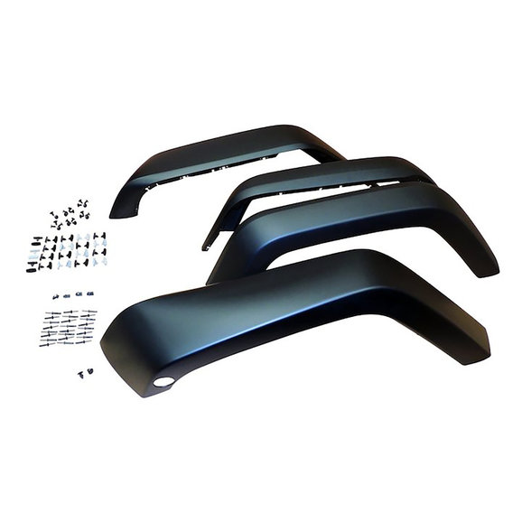 Crown Automotive Smooth Paintable Fender Flare Kit Crown Automotive 5KCK Smooth Paintable Fender Flare Kit for 07-18 Jeep Wrangler JK