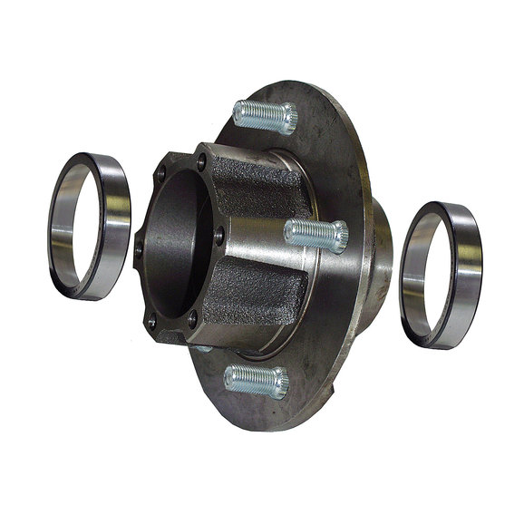 Crown Automotive Front Hub Assembly Crown Automotive 5358568H Front Hub Assembly for 76-81 Jeep CJ Series with 6 Bolt Hole Flange