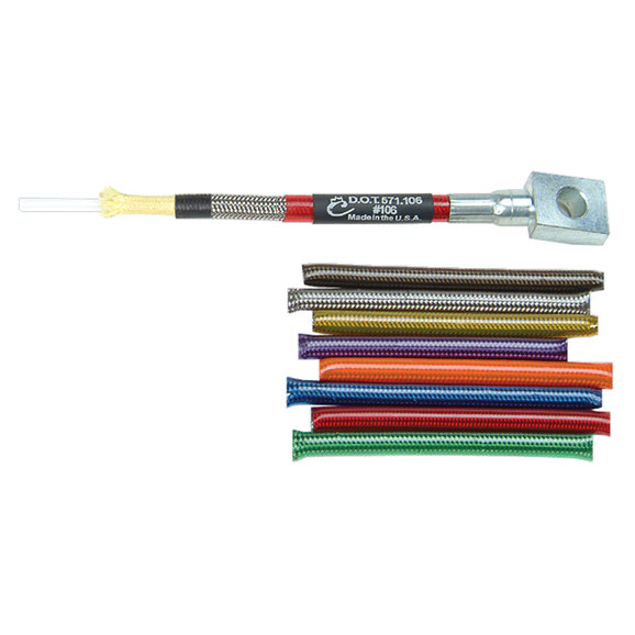 Crown Performance Products 5 Layer Custom Extended Brake Lines Crown Performance Products  5 Layer Custom Extended Brake Lines for 77-81 Jeep CJ5, CJ7 & CJ8 Scrambler with 3-4" Lift